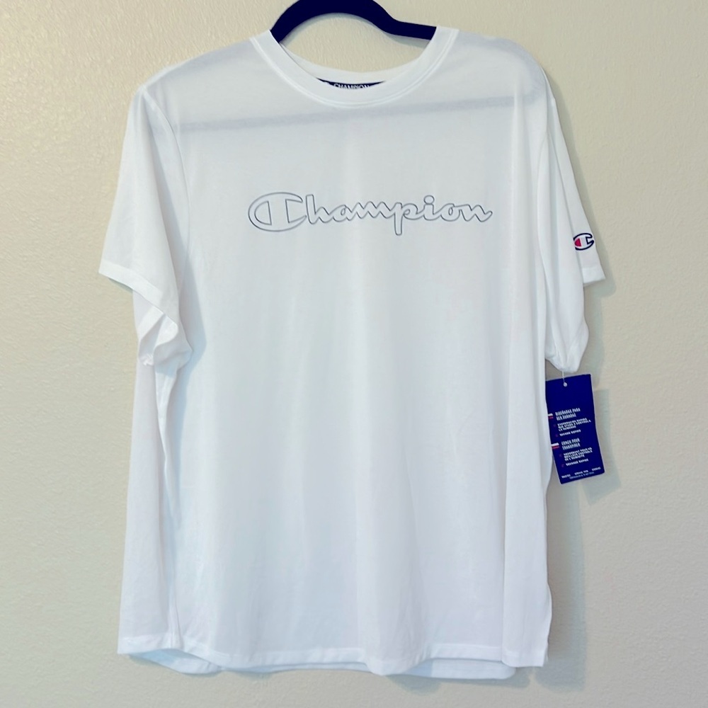 Champion White Athletic Top Size 2X Lightweight Unisex Quick Dry New